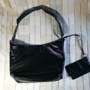 Oversized black dark grey reversible shopper bag. 📦3.